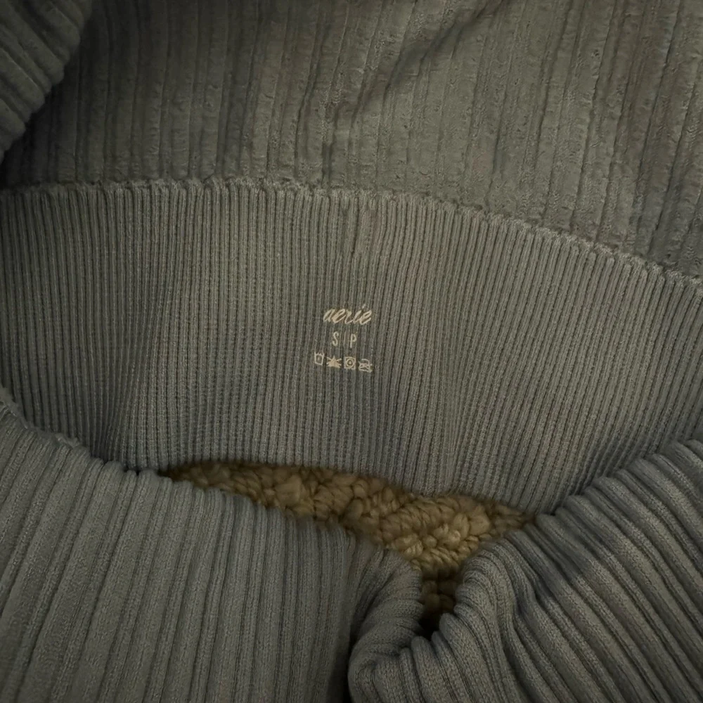 Aerie Ribbed Seamless High Neck Longline Bralette - Picture 4 of 4